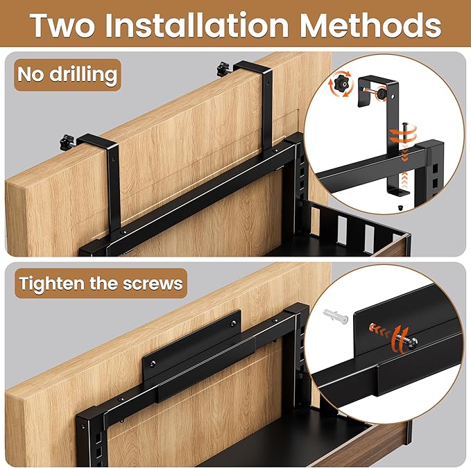 8 Tier Over The Door Pantry Organizer, 2 IN 1 Wall Mount or Hanging Spice Rack Seasoning Shelves with Adjustable Basket, Back of Door Organizer and Storage for Kitchen Cabinet and Room Closet