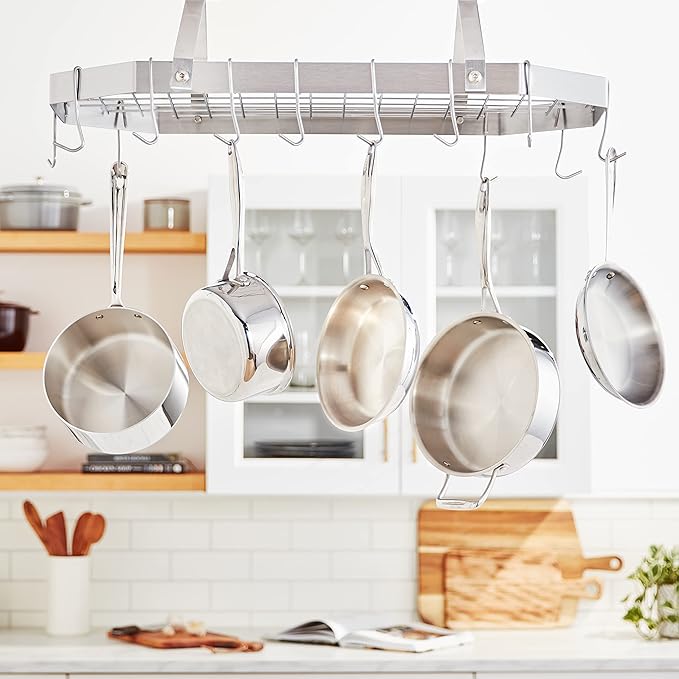 Cuisinart Octagonal Hanging Cookware Rack,Stainless steel