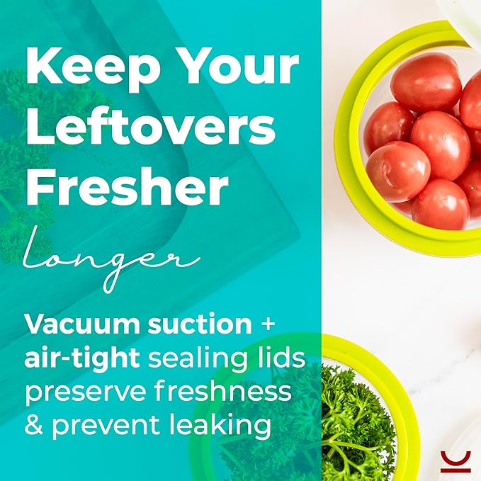 Collapsible Food Storage Containers - Silicone Container Bin Sets with Lids for Kitchen, Camping & Camper RV Accessories, Freezer and Microwave Safe Storage Bowl Set, Stackable Space Saving Bins