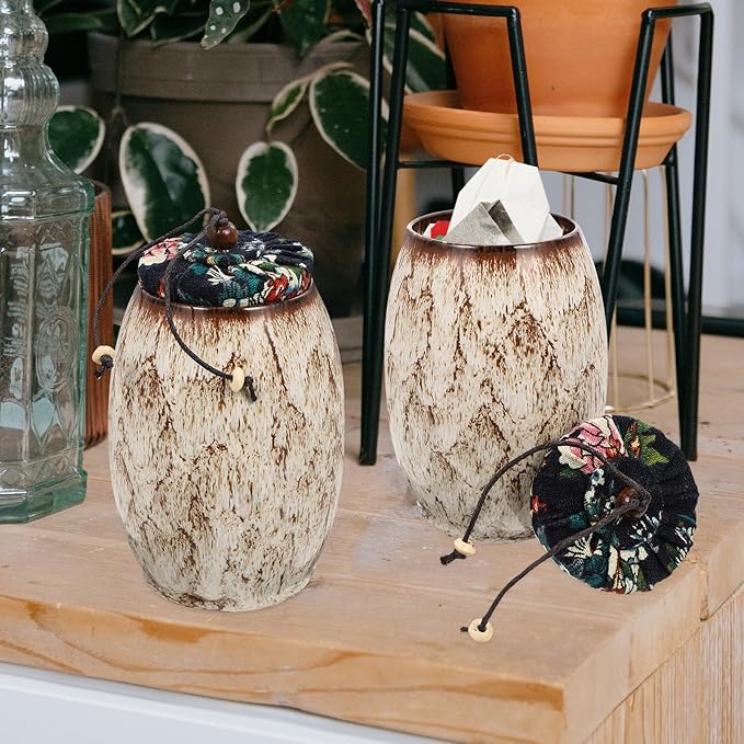 Kiln Tea Tea Jar Household Tea Container Multi-function Tea Canister Kitchen Tea Holder Tea Leaves Canister Loose Tea Container Tea Storage Jar Tea Sealed Jar Tea Storage Pot