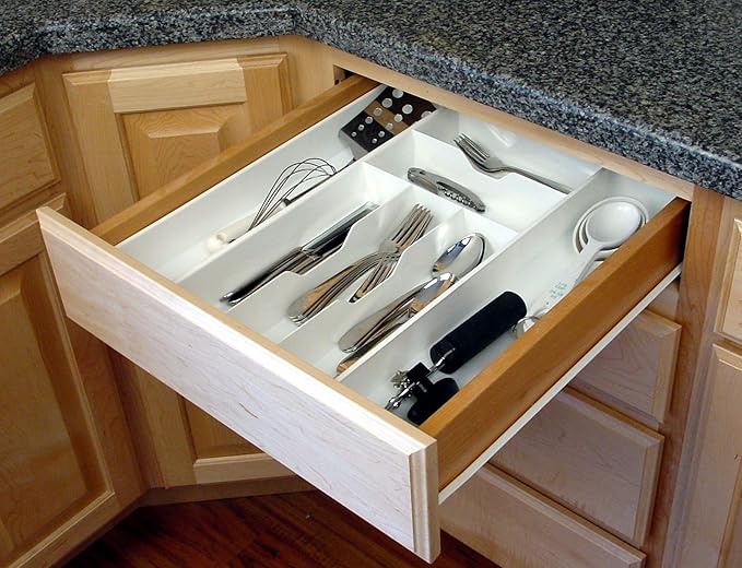Dial Industries Expandable Silverware, Utensil and Cutlery Kitchen Drawer Organizer Tray
