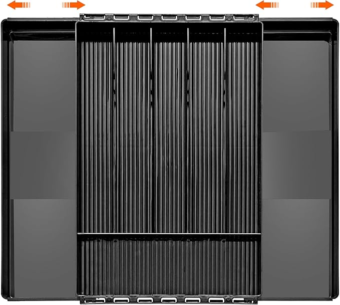 Sorbus Silverware Organizer – Expandable Kitchen Drawer Organizer, Non Slip Adjustable Utensil Organizer, Cutlery Tray for Forks, Knives, Spoons – Multipurpose Flatware and Kitchen Storage Solution