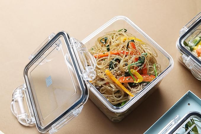 Airtight Food Storage Container With Lid (40.6 oz) - Leak-Proof Large container| BPA-Free | Meal Prep | Microwave, Freezer and Dishwasher Safe | Kitchen Fridge Organizer Boxes | Fresher Food