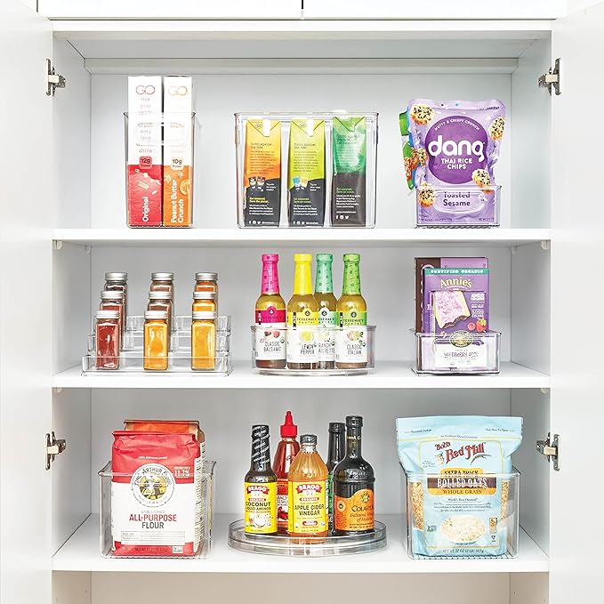 iDesign Linus Turntable Kitchen, Pantry or Countertop Organization, 11 Inches, Clear