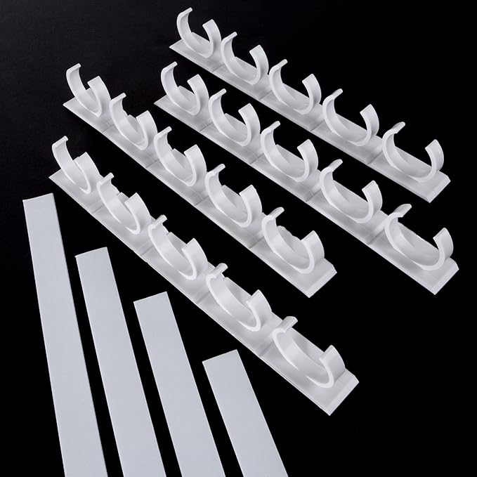 Lavish Home Spice Rack Organizer for Cabinet – 8-Pack Spice Storage Set with Gripper Clip Strips for Kitchen, Countertop and Pantry Organization