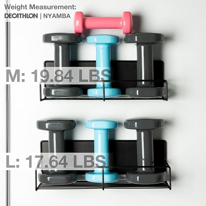 Strong Magnetic Spice Rack For Refrigerator, Large Size Space Saving Organizer, Durable Shelf for Oven, Fridge - 4 Pack - Iron - Black