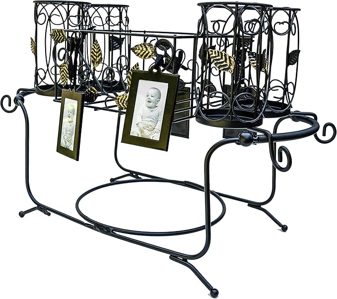 Utensil Caddy - Silverware Caddy or Napkin, Cutlery and Plate Holder - The Ideal 2-Piece Portable Outdoor Kitchen Accessories Buffet Organizer for Picnics, Camping, Barbecue, Parties and Events