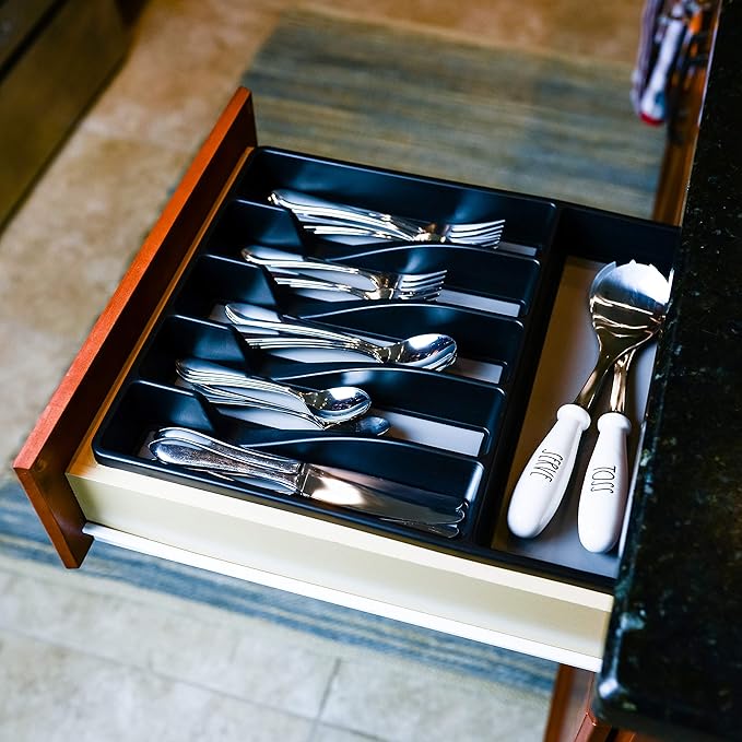 Galashield Silverware Organizer for Kitchen Drawers Flatware Utensils and Cutlery Tray
