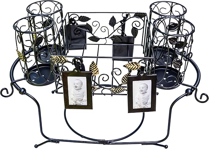 Utensil Caddy - Silverware Caddy or Napkin, Cutlery and Plate Holder - The Ideal 2-Piece Portable Outdoor Kitchen Accessories Buffet Organizer for Picnics, Camping, Barbecue, Parties and Events