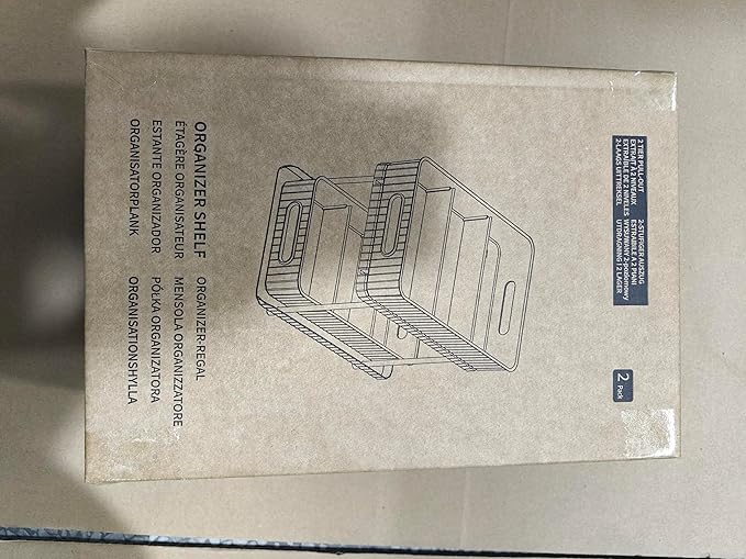 Fowooyeen 2 Pack Bathroom Cabinet Organizer, 2 Tier Pull Out Clear Under Sink Organizers and Storage, Multi-Purpose Kitchen Pantry Medicine Organization and Storage Shelves Bins with Movable Dividers