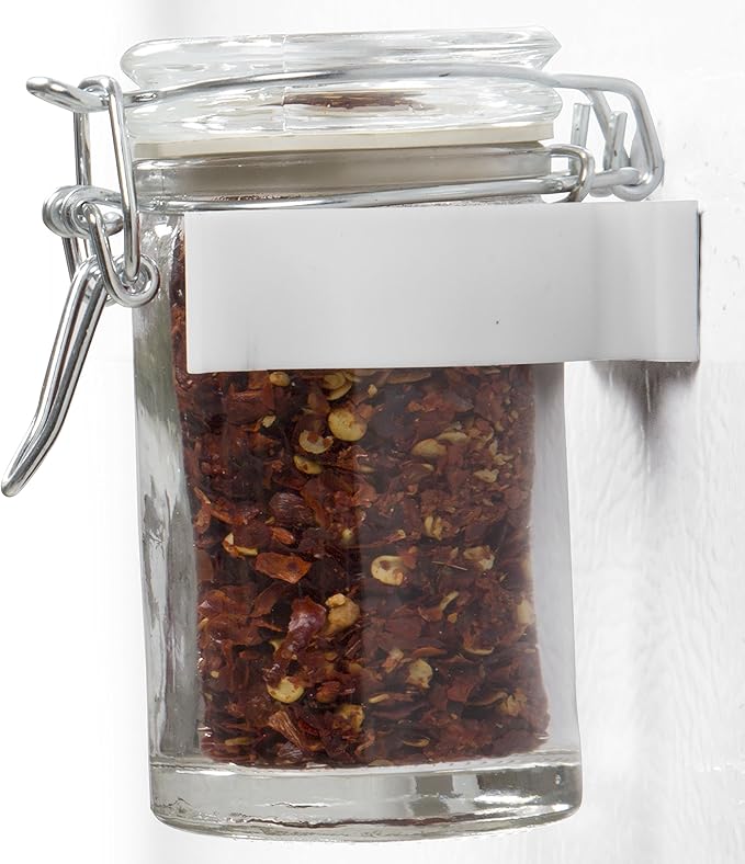 Good Cooking Magnetic Spice Rack Gripper Clips- Set of 4 Universal Spice Jar Clips - Easily Organize and Reorganize Dispensers- No Screws Needed