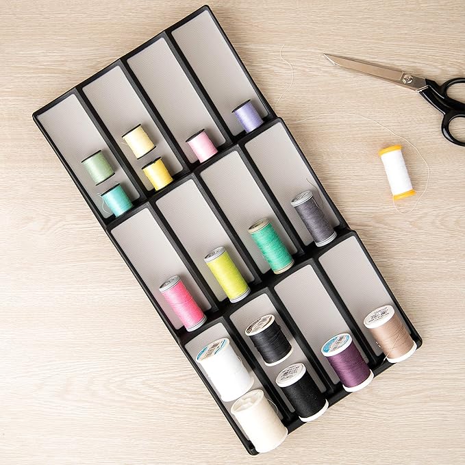 Spice Drawer Organizer | 3 Tier Kitchen Spice Rack Organizer for Drawer | Non-Skid storage Tray