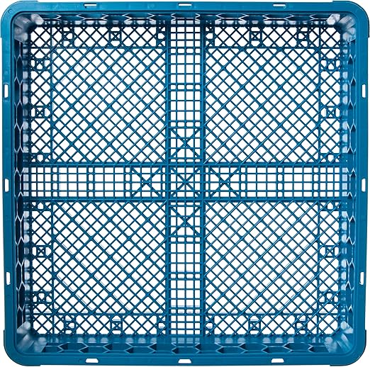 Carlisle FoodService Products Opticlean Flatware Rack Dishwashing Tray for Kitchens and Restaurants, Plastic, 18.25 Inches, Blue