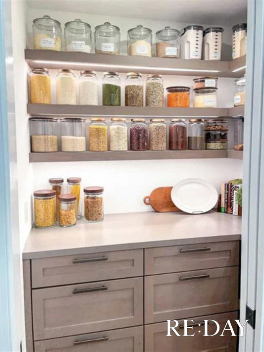 No Pantry? Here's How to Organize Food Without One (And Still Feel Calm)