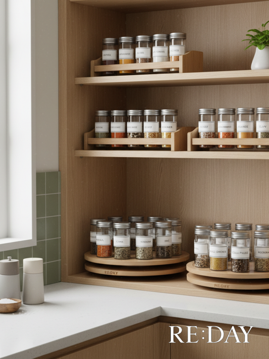 The 3-Second Magic to Rediscover the Joy of Cooking: Small Kitchen Order with the [Spice & Condiment Station]