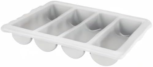 Winco 4-Compartment Cutlery Bin, Medium