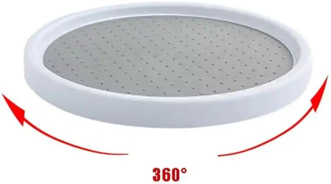Lazy Susan Turntable for Cabinet, Pantry, Table Top, Bathroom, Laundry Room, Kitchen, 12 Inch - 2 Pack