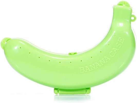 Banana Storage BPA-Free Outdoor Travel Case,Keep Fresh Banana Keeper and Protector, Cute Banana Carrier Storage Box for Picnic Camping,Food Containers (Green)