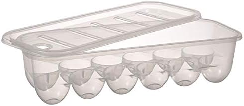 TAVERNIT Refridgerator Storage Basket, 12 Eggs, Clear Plastic