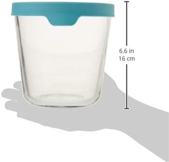Anchor Hocking Preperation Glass Food Storage, 7 Cup Tall, Mineral Blue