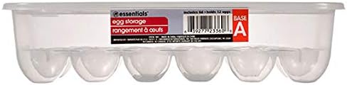 TAVERNIT Refridgerator Storage Basket, 12 Eggs, Clear Plastic