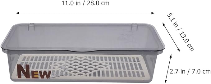 DOITOOL 3PCS Flatware Tray with Lid and Drainer, Tableware Utensil and Cutlery Drawer Organizer with Lid Covered Silverware Tray to Keeps Your Cutlery Organized and Protected (Random Color)