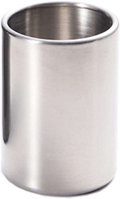 1 Piece Stainless Steel Fruit Fork & Jar Holder, Kitchen Utensil, Coffee Spoon Holder, Cup - Silver-Tone