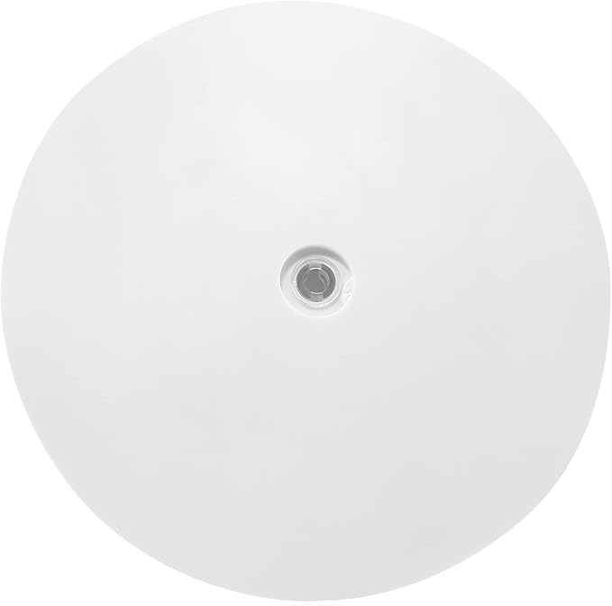 Jersvims 8 Inch Acrylic Turntable Platter, White Turntable Organizer Round Rotating Plate for Kitchen Pantry Cabinet Desk Rack Spice Cake Cookie Decorating