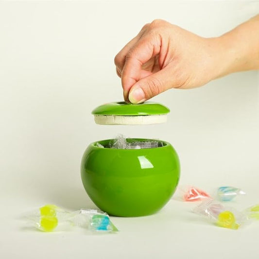 Ceramic Apple Shape Container Food Storage Jar with Lid