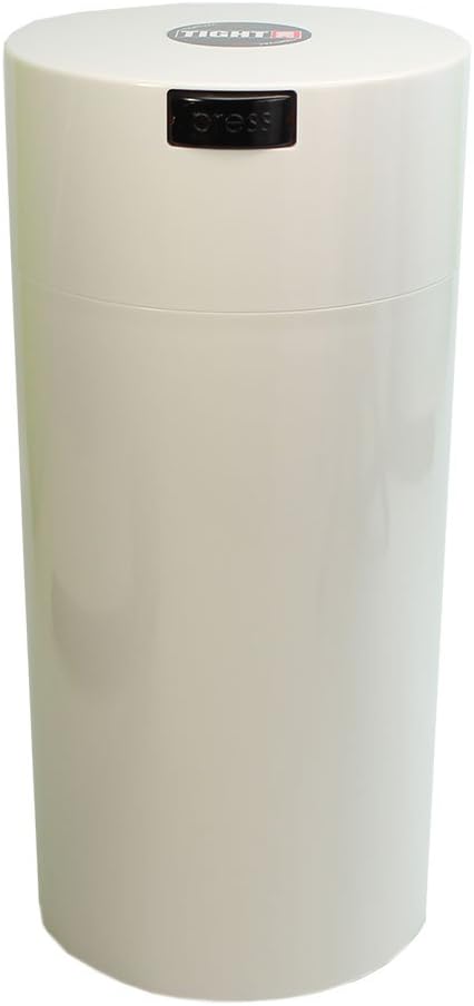 Tightvac - 5oz to 24 Ounce - Patented Airtight Container | Multi-use Vacuum Container Works as Smell Proof Containers for Herbs and Dry Goods. White