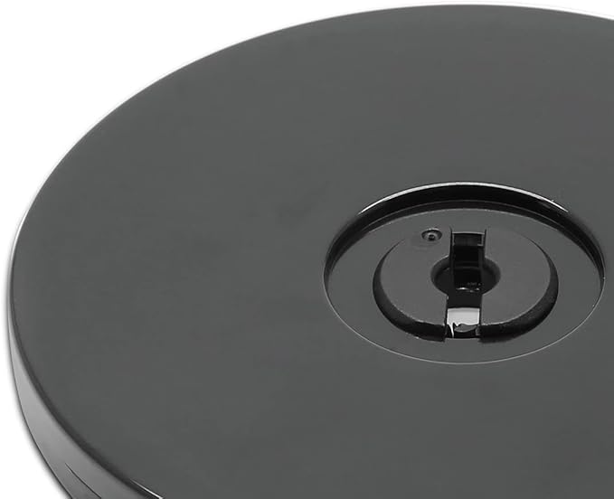 4 Inch Acrylic Turntable Organizer, 2 Pcs Black 360 Degree Rotation Round Turntable for Kitchen Pantry Table Countertop Cabinet Decorating