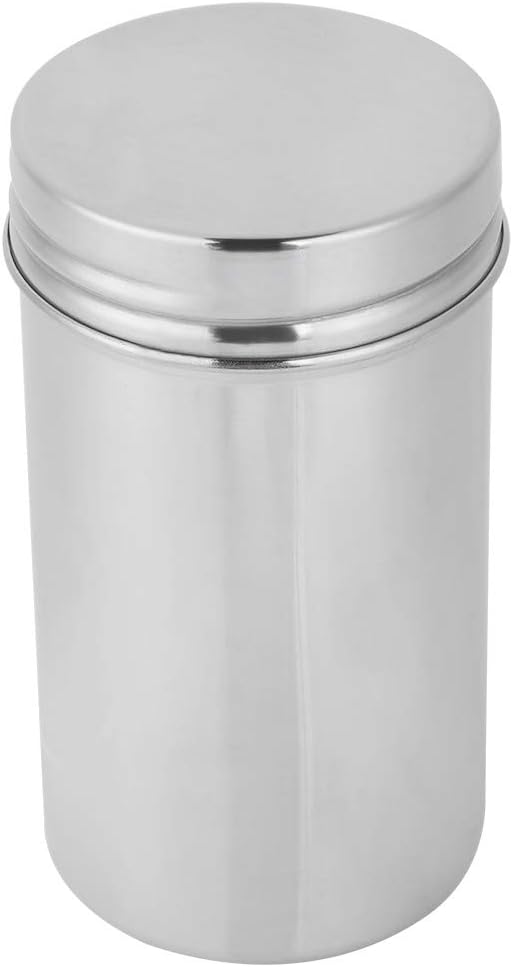 Stainless Steel Sealed Food Storage Jar Portable Tea Coffee Beans Container Easy for Travel Outdoor and Camping(L)