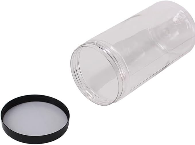12 Pack 32 OZ Large Clear Plastic Storage Jars with Lids & Labels,A Pen - Wide Opening Durable Round Containers - PET Container for Pantry, Home & Kitchen Storage