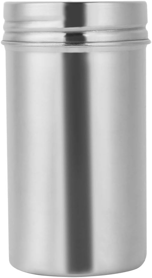 Stainless Steel Canister, Sealed Container Coffee Container 304 Stainless Steel Sealed Storage Jar Portable Tea Coffee Beans Container Large for travel outdoor camping(Large 14. 4x10. 6x1in)
