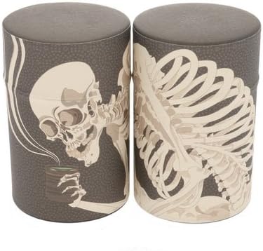 1 PC Kotobuki Japanese Skeleton 100g Tea Canister #499-739