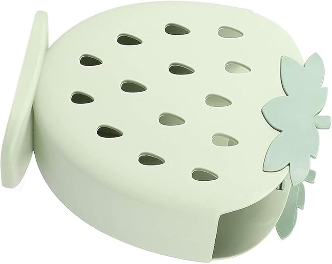 AKOAK 1 Pack Strawberry Chopsticks Stand, Cutlery Storage Box, Suitable for Storing Spoons, Chopsticks, Spoons, Knives and Other Kitchen Utensils (Light Blue)