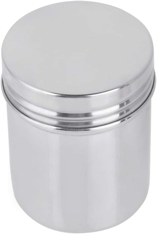Sealed Storage Jar, Stainless Steel Tea Coffee Beans Storage Container Portable Food Storage Jar with Lid for Indoor Outdoor Travel Camping Picnic (Small / 275ml)