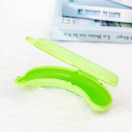 Banana Storage BPA-Free Outdoor Travel Case,Keep Fresh Banana Keeper and Protector, Cute Banana Carrier Storage Box for Picnic Camping,Food Containers (Green)
