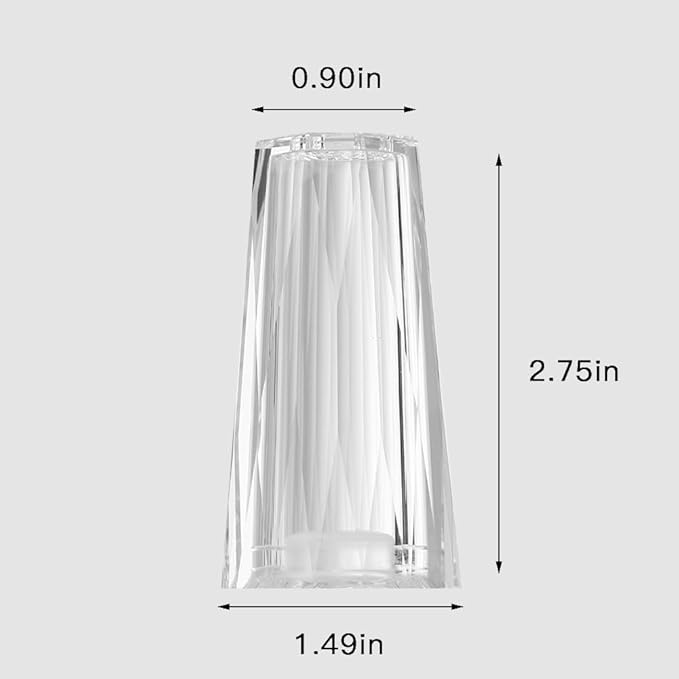 Set of 2 Crystal Seasoning Bottle With Holder,Refillable Crystal Salt and Pepper Shakers Set,Crystal Flavor Dispenser,Kitchen or Table Ornaments(003)
