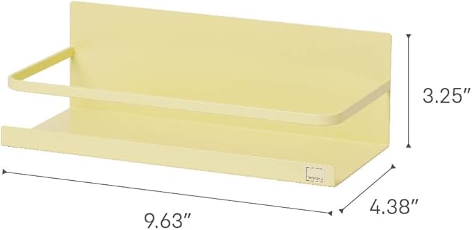 Yamazaki Home Plate Magnetic Spice Storage Rack Organizer for Fridge - Steel