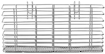 Slideep Cutlery Utensil Silverware Drying Rack, Flatware Storage Solution Basket with Hooks for Kitchen Dish Drainer Dish Drying Rack, RustProof 304 Stainless Steel