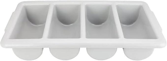 Winco 4-Compartment Cutlery Bin, Medium