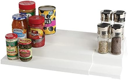 Dial Industries Adjustable 3 Tier Expandable Shelf Spice and Seasoning Jars Kitchen Countertop and Cabinet Rack Organizer