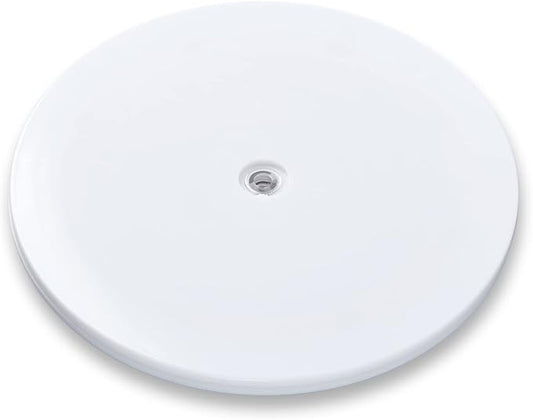 4 inch Lazy Susan Turntable White Acrylic Ball Bearing Rotating Tray for Spice Rack Table Cake Kitchen Pantry Decorating Bathrooms, 20-lb Load Capacity (360˚ Rotation)