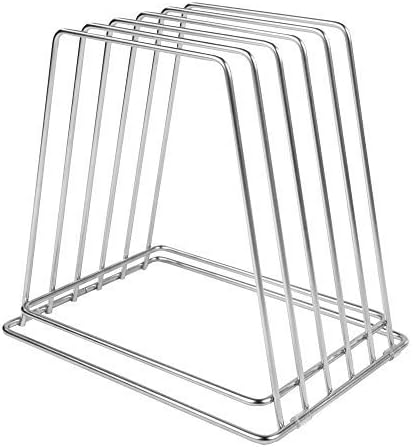 Professional Kitchen Cutting Board Organizer, 1" Slot Stainless Steel Rack NSF Fits Baking Sheets