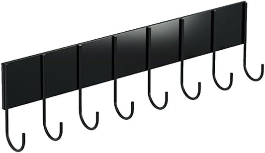 AHERO 1 Pack Magnetic Spice Storage Rack Organizer for Refrigerator, Black Fridge Organizers and Storage