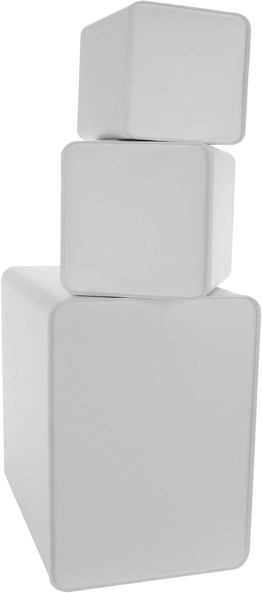 Megachef Storage and Organization Food and Coffee Canister Set Collection, 5 Piece, Matte White