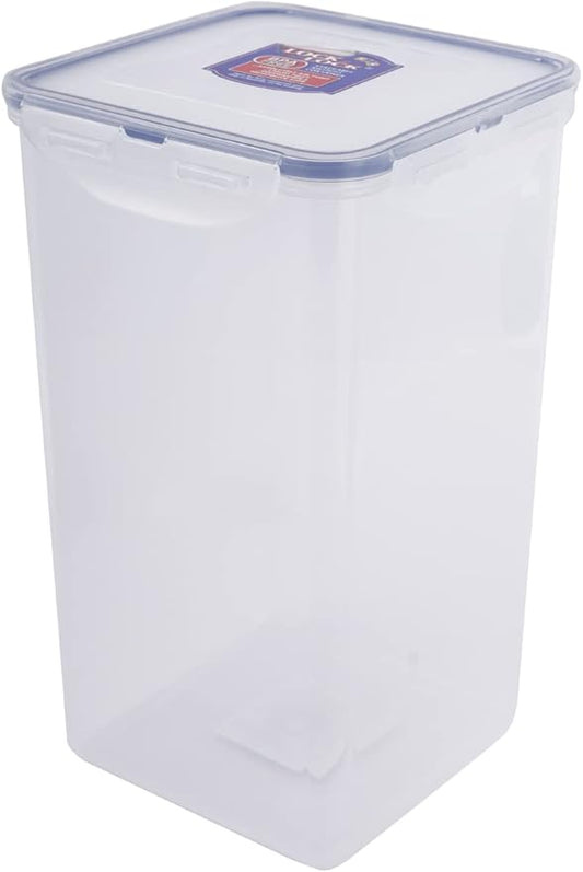 LOCK & LOCK Easy Essentials Food lids/Pantry Storage/Airtight containers, BPA Free, Square-16.9 Cup-for Chips, Clear