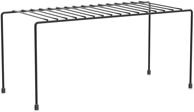 Kitchen Shelves, Cabinet Organization Mini Storage Shelf, Black,Set of 2