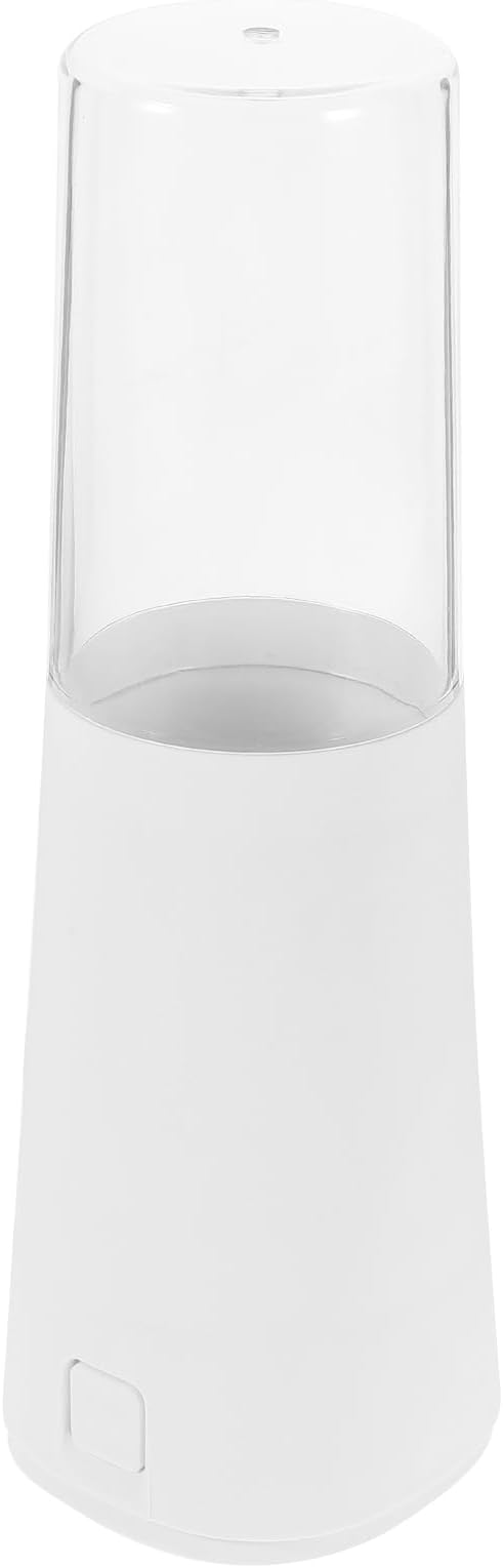 UPKOCH Diamond-Pattern Chopstick Organizer with Detachable Drain Basket - Space-Saving Utensil Holder with Dustproof Lid for Spoons/Forks/Toothpaste/ Toothbrush(White, 10.6")
